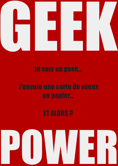 Carte Bonne Année 2020 Geek Power : Envoyer une Carte De 